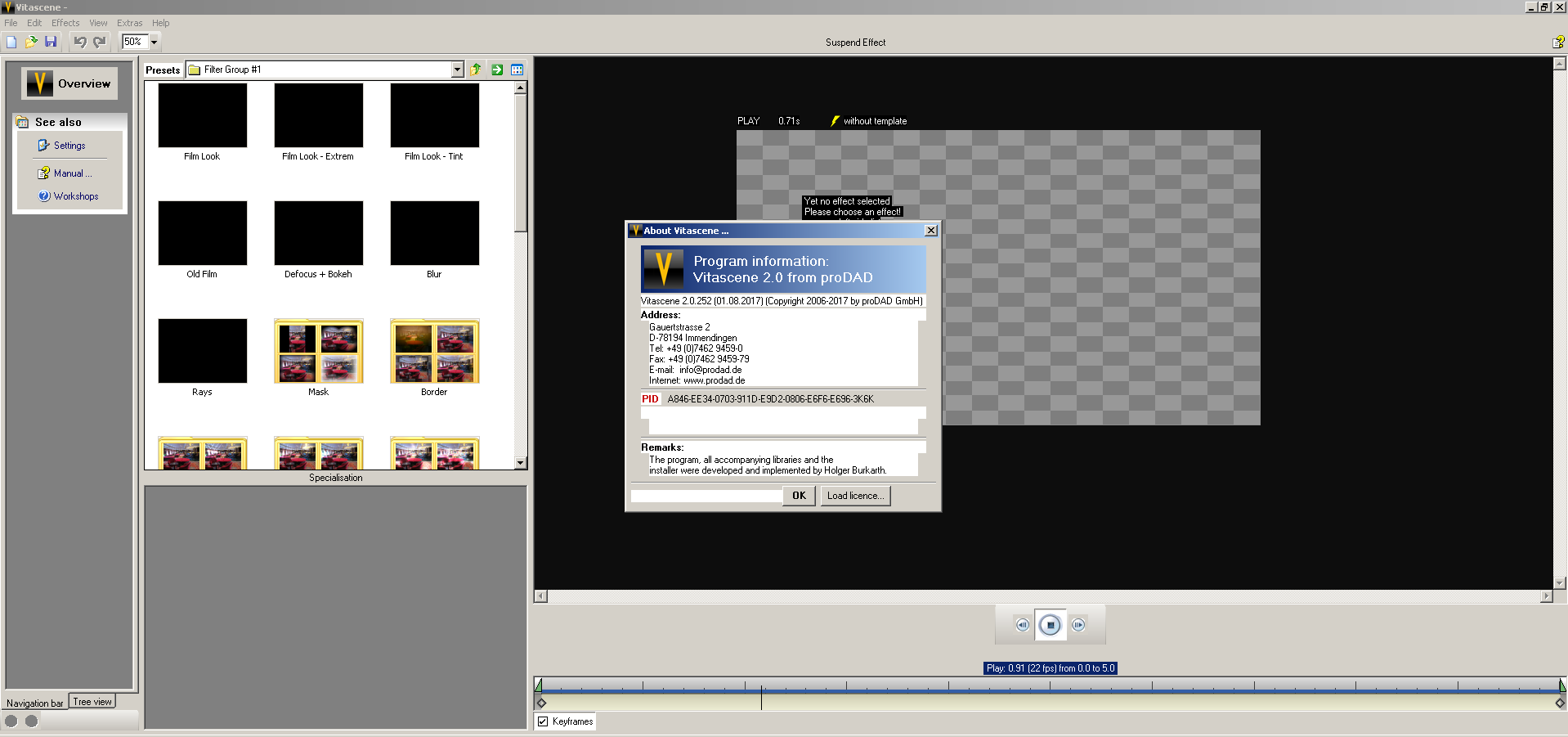 proDAD VitaScene 5.0.313 download the new version for mac