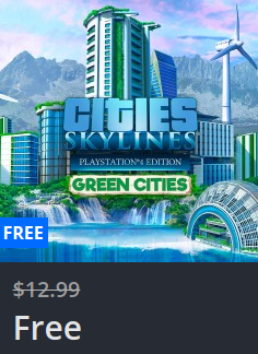 Giveaway: PS4 AddOn Cities: Skylines – Green Cities for FREE | NET-LOAD