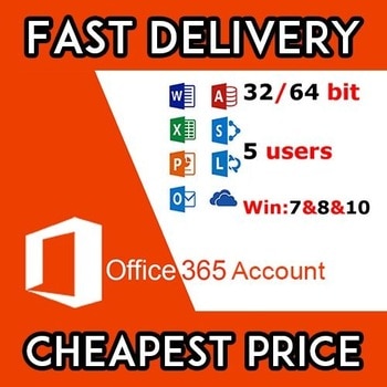 Microsoft Office 365 Pro Plus 2019 LIFETIME Account 5 Device / 5 PC / 5 Mac / 5TB Drive Fast Shipping