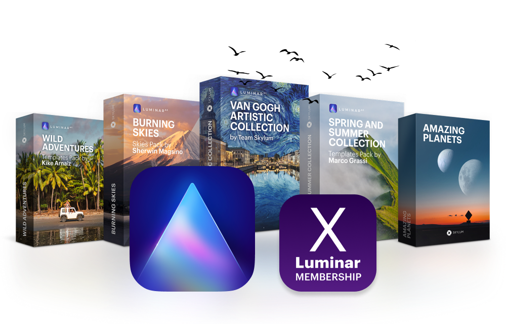 Amazing discounts on Luminar AI and creative assets