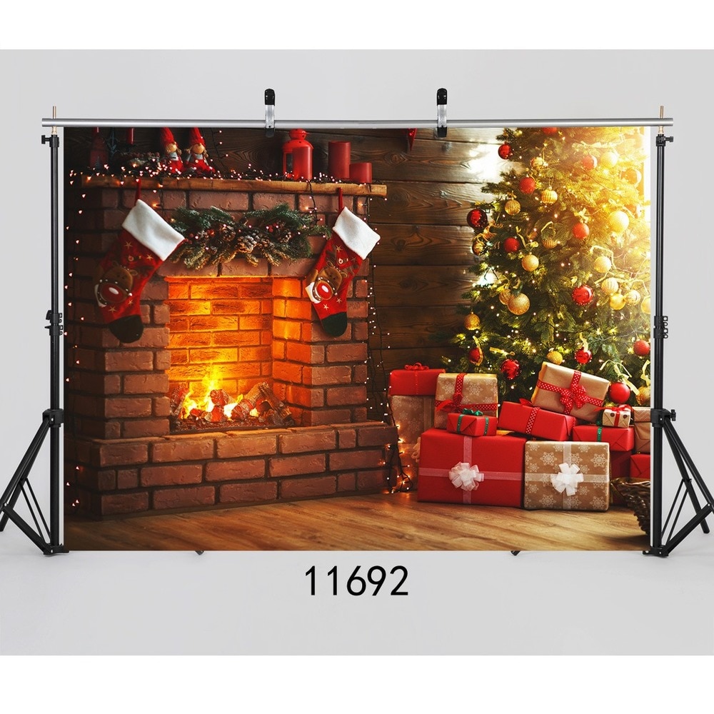 Christmas Photo Photography Background Fireplace Christmas Tree Photo Gallery Photography Background Photography Accessories