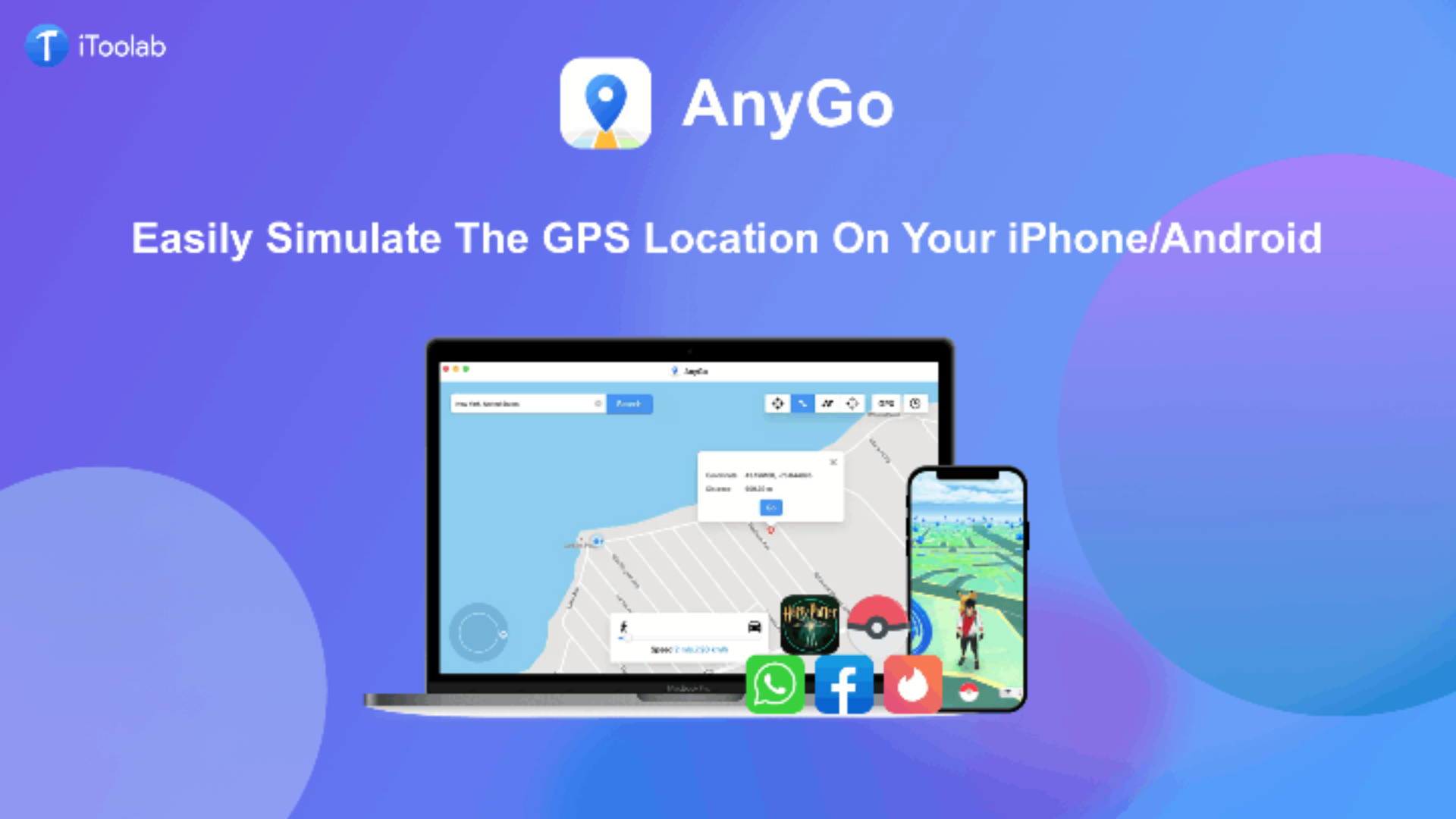 iToolab AnyGo - Location Changer (for Windows): LifeTime Plan