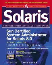 Sun Certified System Administrator for Solaris 8 Study Guide (Exam 310-01 - GOOD