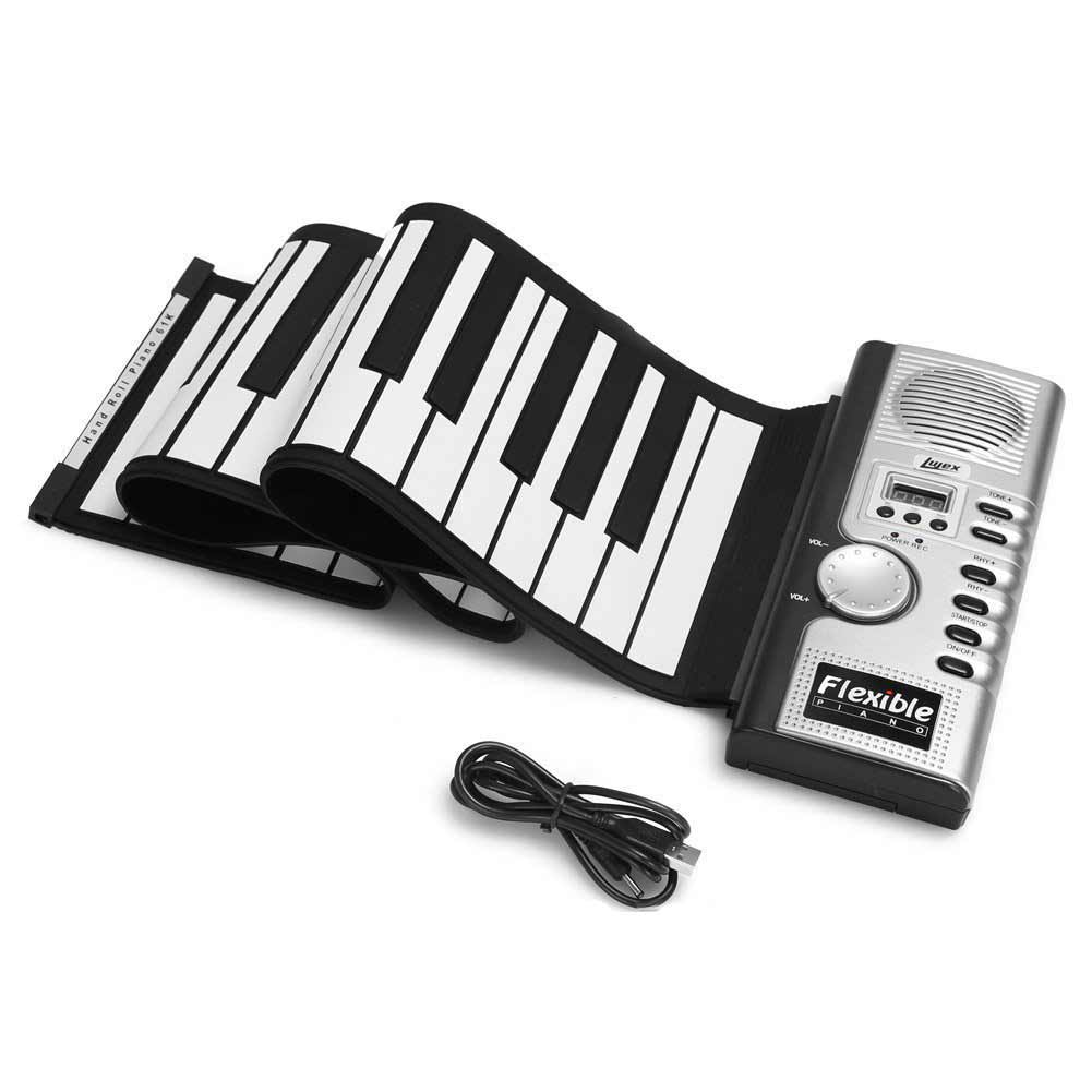 Flexible Roll Up Synthesizer Keyboard Piano with Soft Keys
