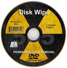 Hard Drive Wiper, Permanent Data Removal from storage devices, DVD