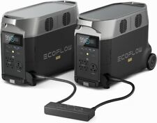 EF ECOFLOW 240V/7200Wh Home Battery Backup: 2 DELTA Pro+Double Voltage Hub