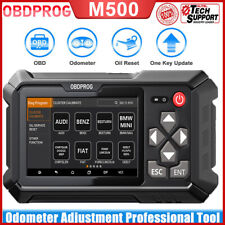 OBDPROG M500 Cluster Mileage Correction Odometer Adjust OBD2 Scanner Oil Reset