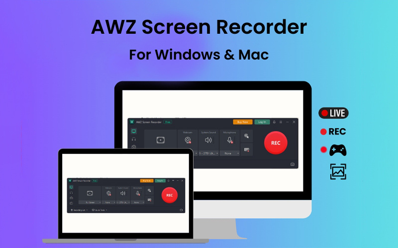 AWZ Screen Recorder For Windows & Mac / Windows Annual Plan [1 PC]