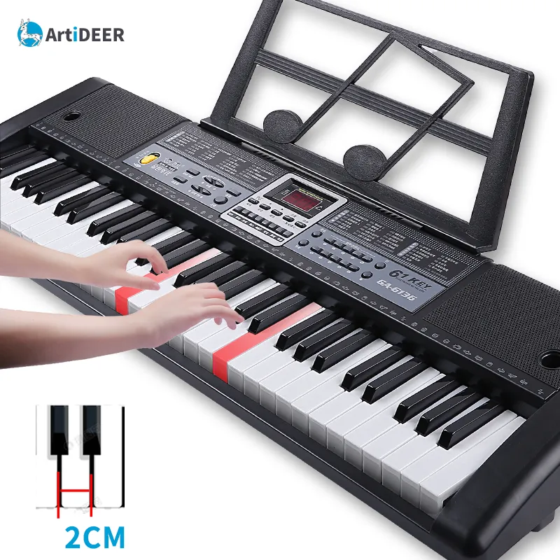 Professional Piano Keyboard 61Keys Musical Instruments Electronic Midi Controller Children's Digital Synthesizer Organizers