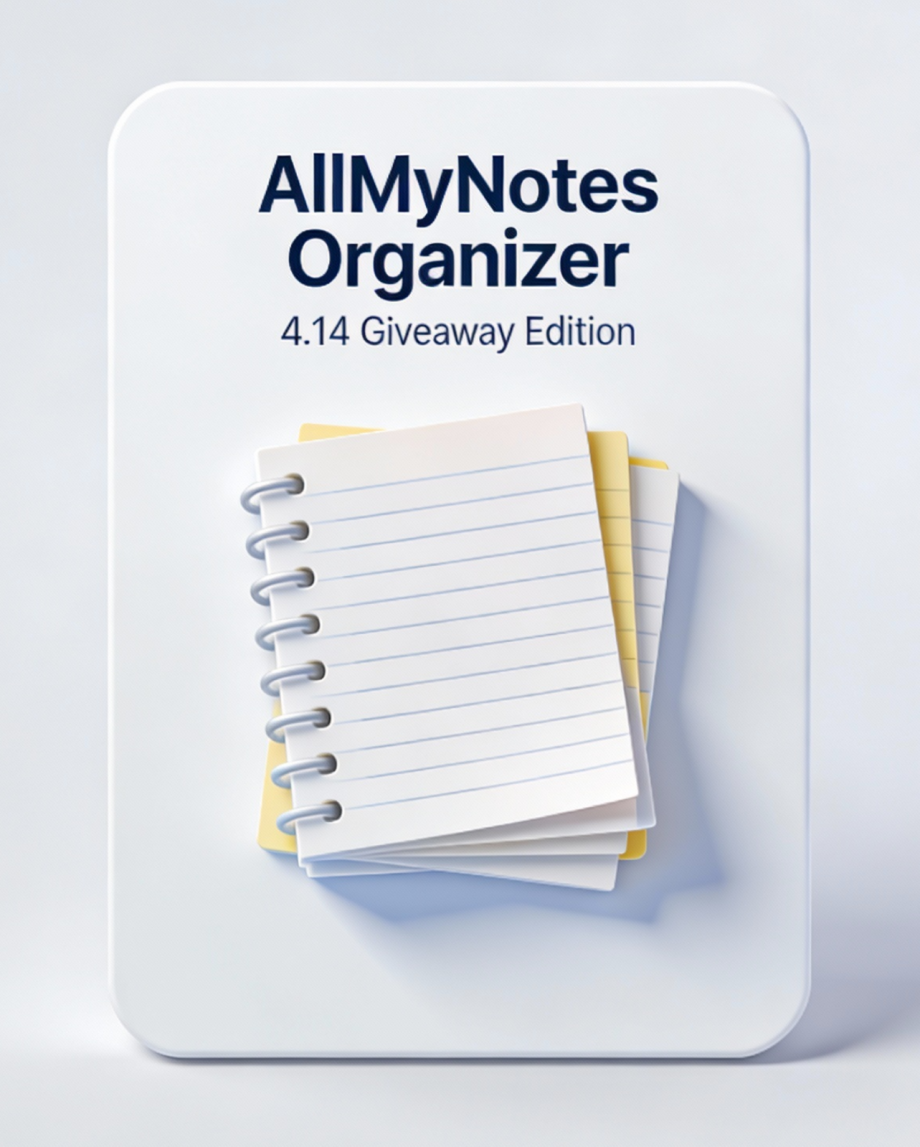 Free AllMyNotes Organizer 4.14 Giveaway Edition AllMyNotes Organizer 4.14 GE