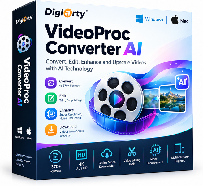 Digiarty VideoProc Converter AI 7.8 (Win & Mac) Digiarty VideoProc Converter AI