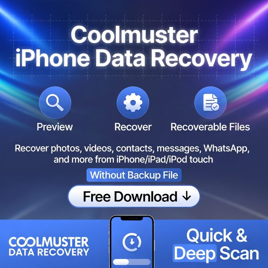 Free Coolmuster iPhone Data Recovery 6.0.64 Free Coolmuster iPhone Data Recovery