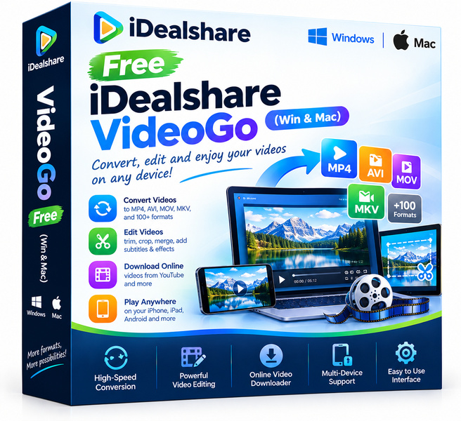 Free iDealshare VideoGo (Win & Mac) iDealshare VideoGo